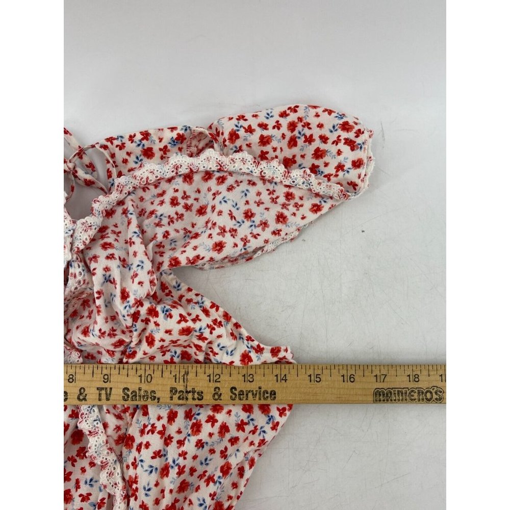 Old Navy Women's Sleeveless Orange White Floral Casual Dress Size XS - Picture 11 of 13